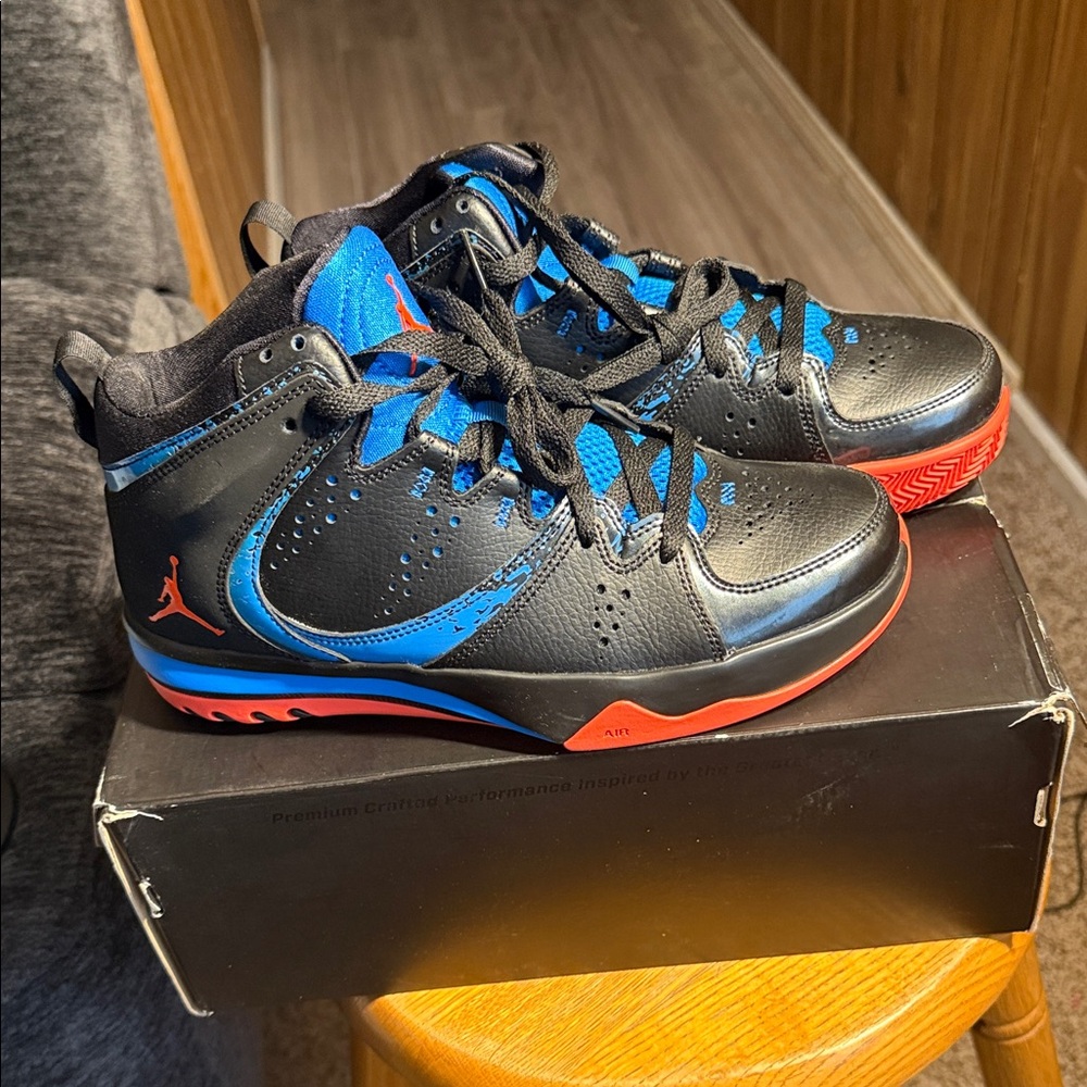 Jordan Phase 23 Black and Blue Sneakers